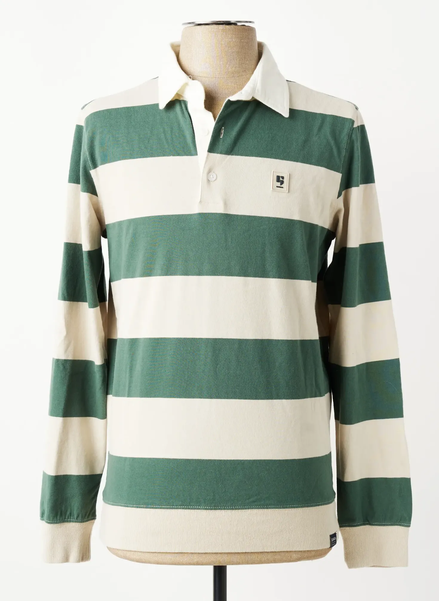 Polo Garcia Vert Manches Longues