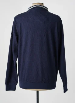 Polo Hajo Bleu Manches Longues