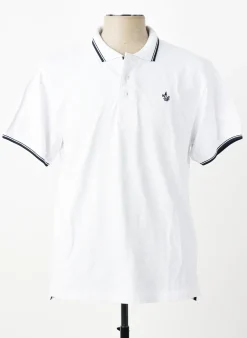 Polo Harper&flint Blanc Manches Courtes