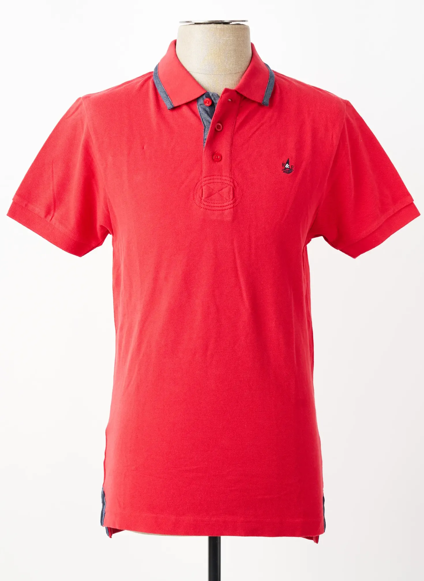 Polo Harper&flint Rouge Manches Courtes