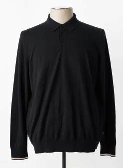 Polo Hugo Boss Noir Manches Longues