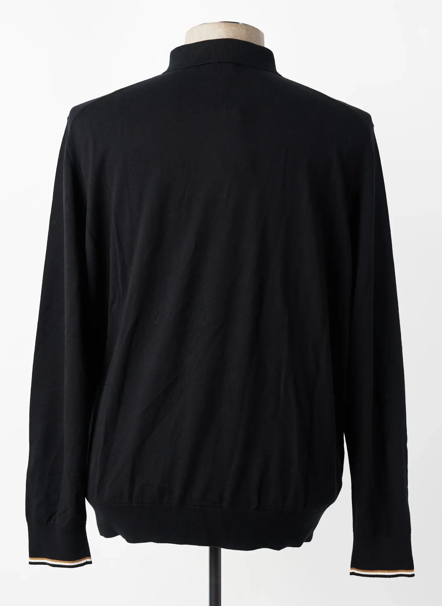 Polo Hugo Boss Noir Manches Longues