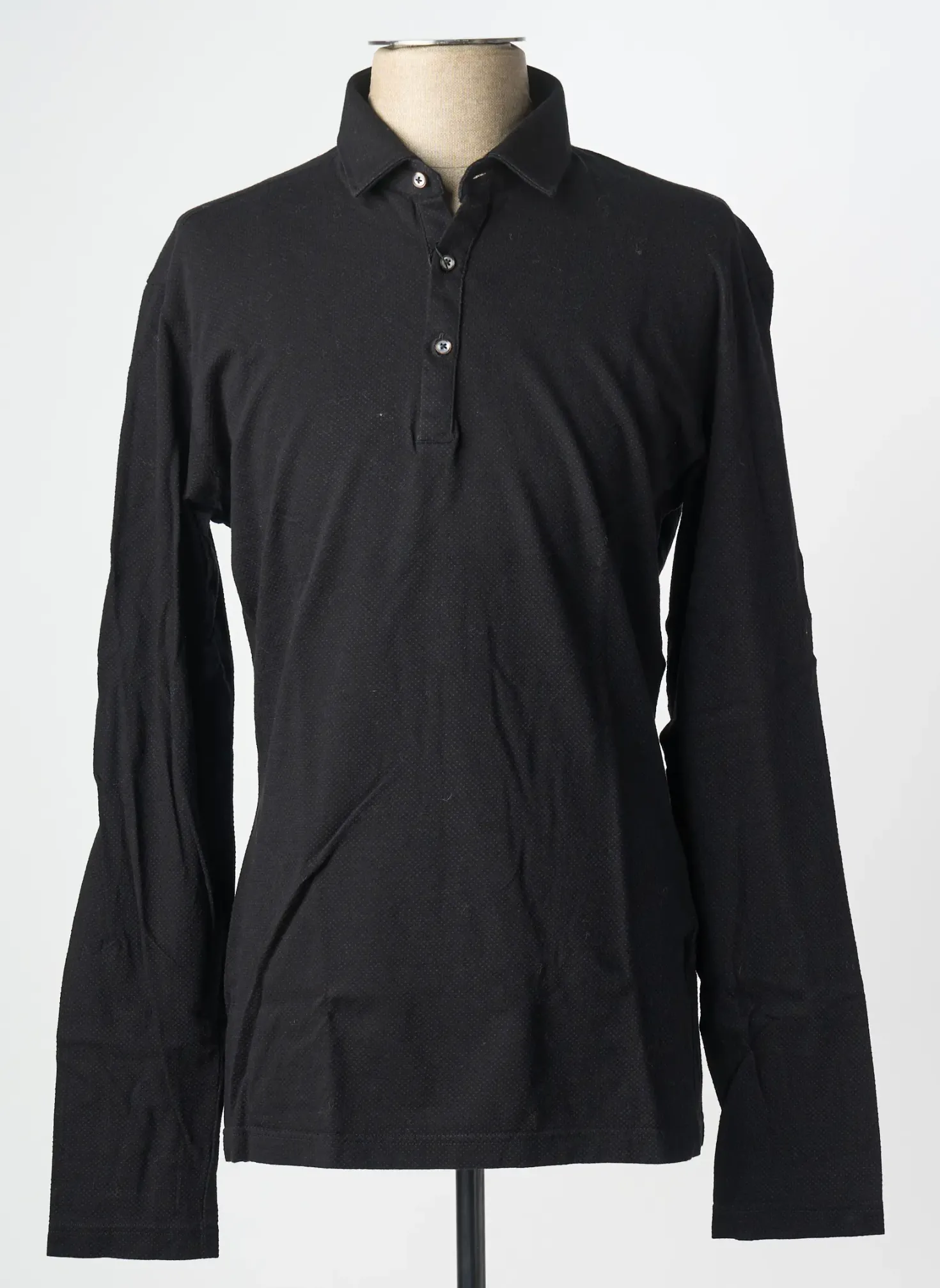 Polo La Cible Rouge Noir Manches Longues