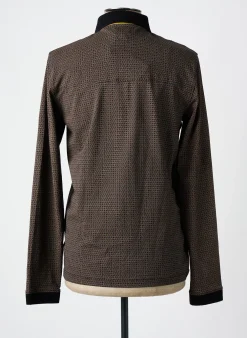 Polo Lee Cooper Noir Manches Longues
