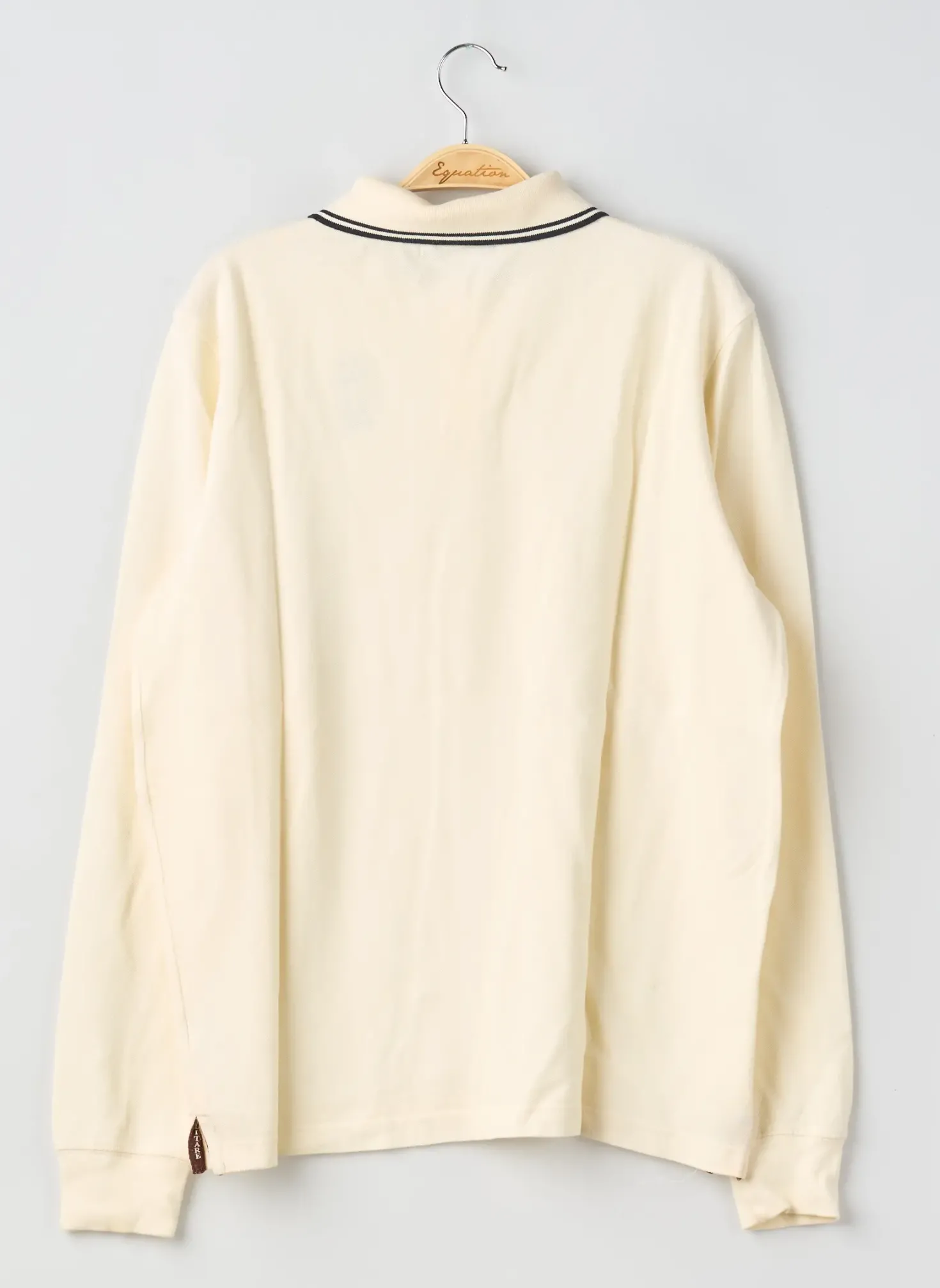 Polo Marina Militaire Beige Manches Longues