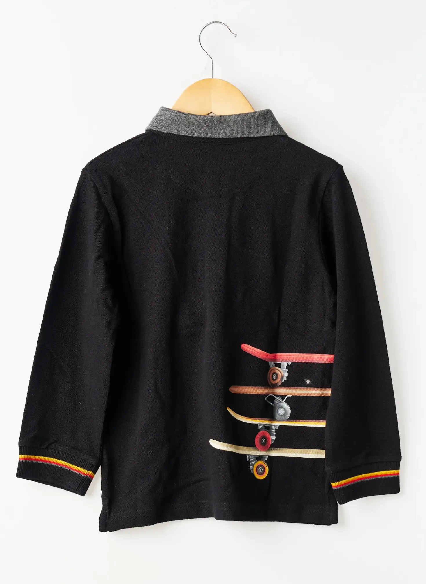 Polo Mayoral Noir Manches Longues