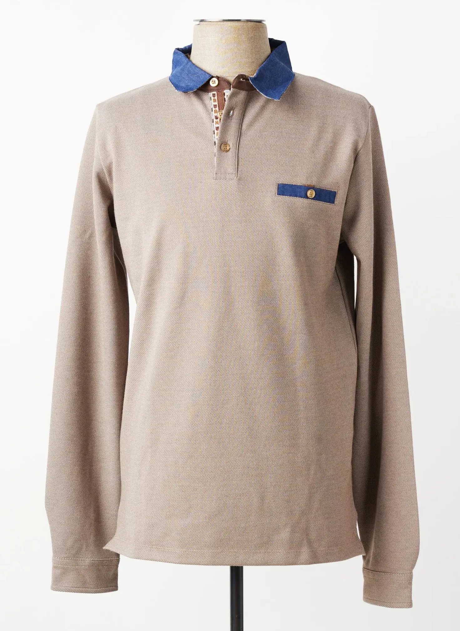 Polo Mcs Beige Manches Longues