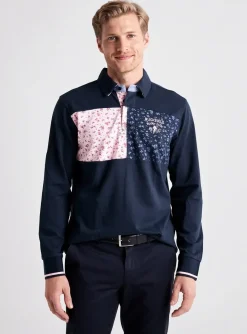 Polo Mcs Bleu Manches Longues