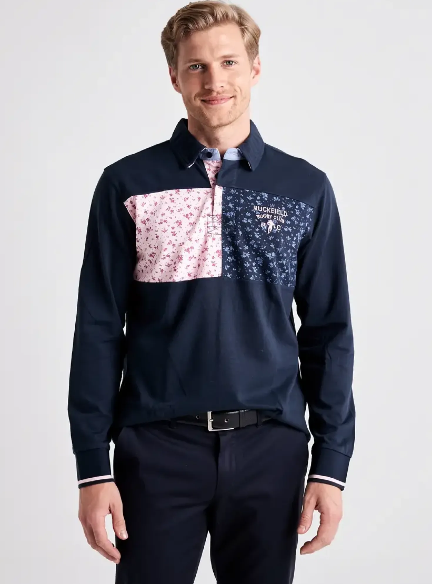Polo Mcs Bleu Manches Longues