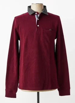 Polo Mcs Rouge Manches Longues