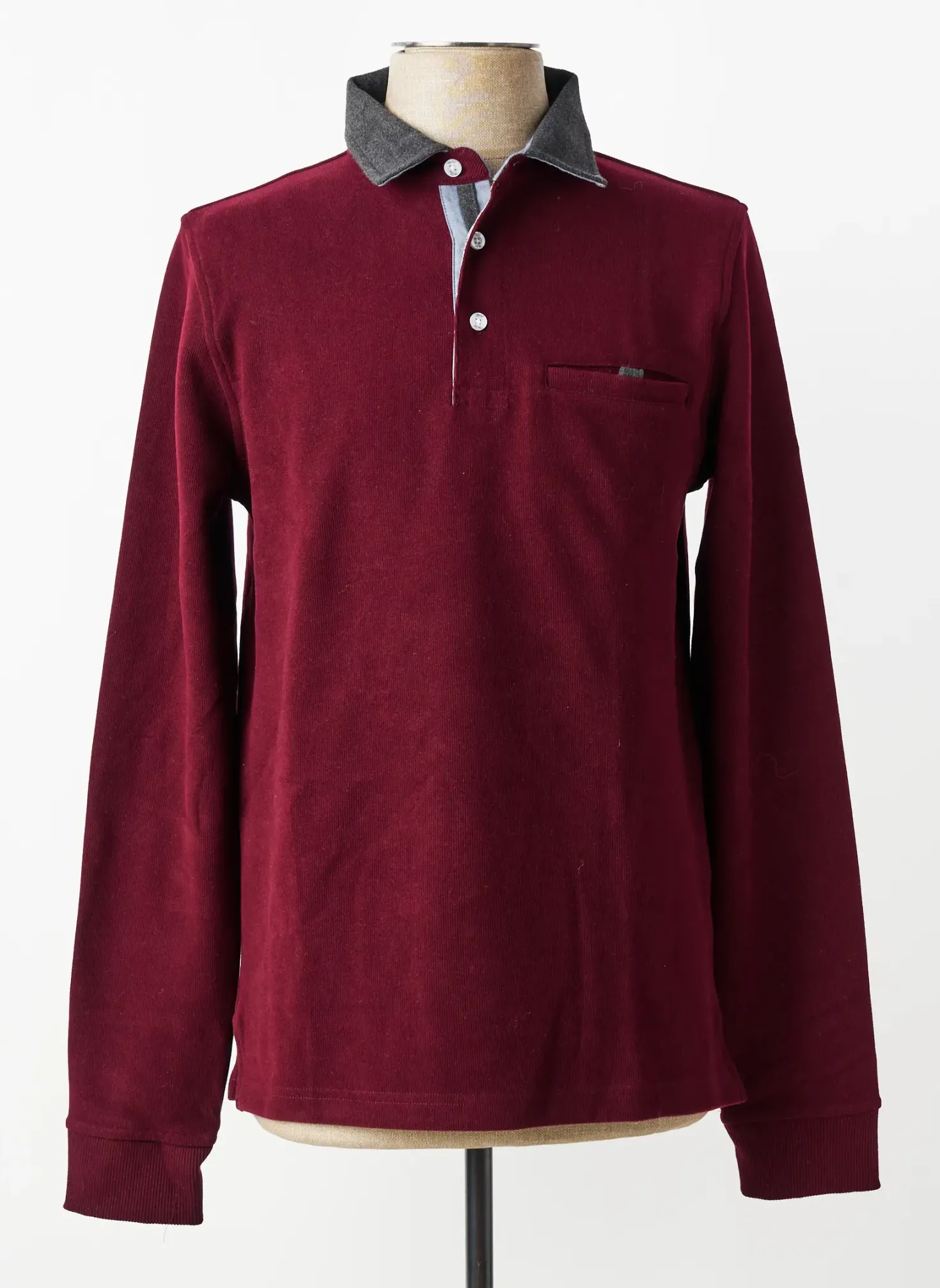Polo Mcs Rouge Manches Longues