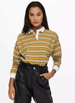 Polo Only Jaune Manches Longues