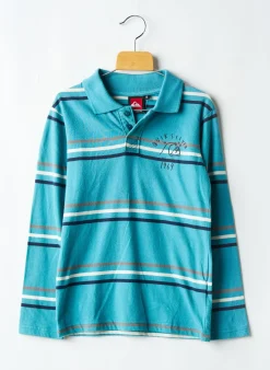 Polo Quiksilver Bleu Manches Longues