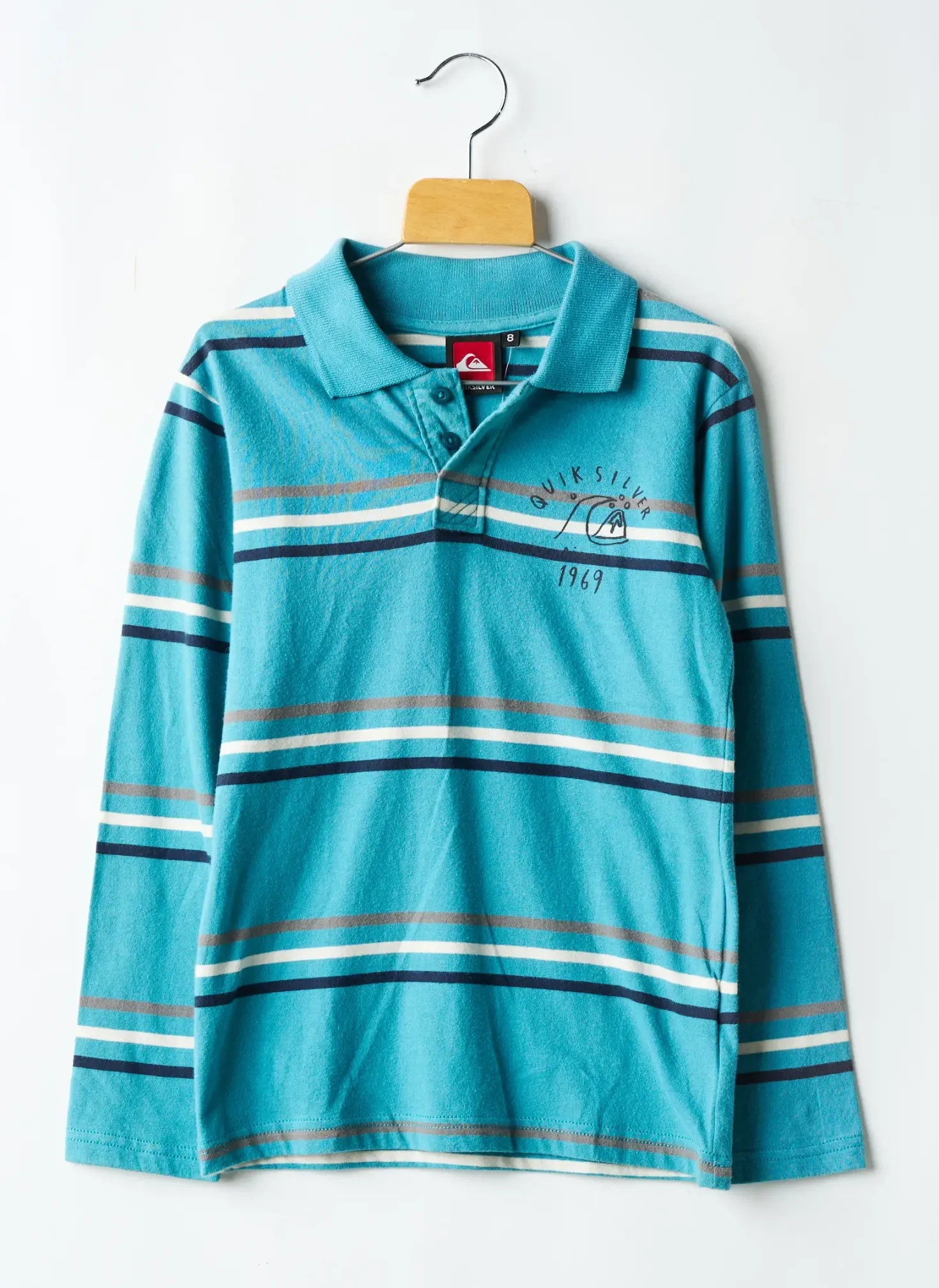 Polo Quiksilver Bleu Manches Longues