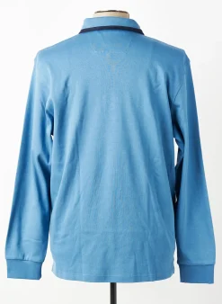Polo Stil Park Bleu Manches Longues