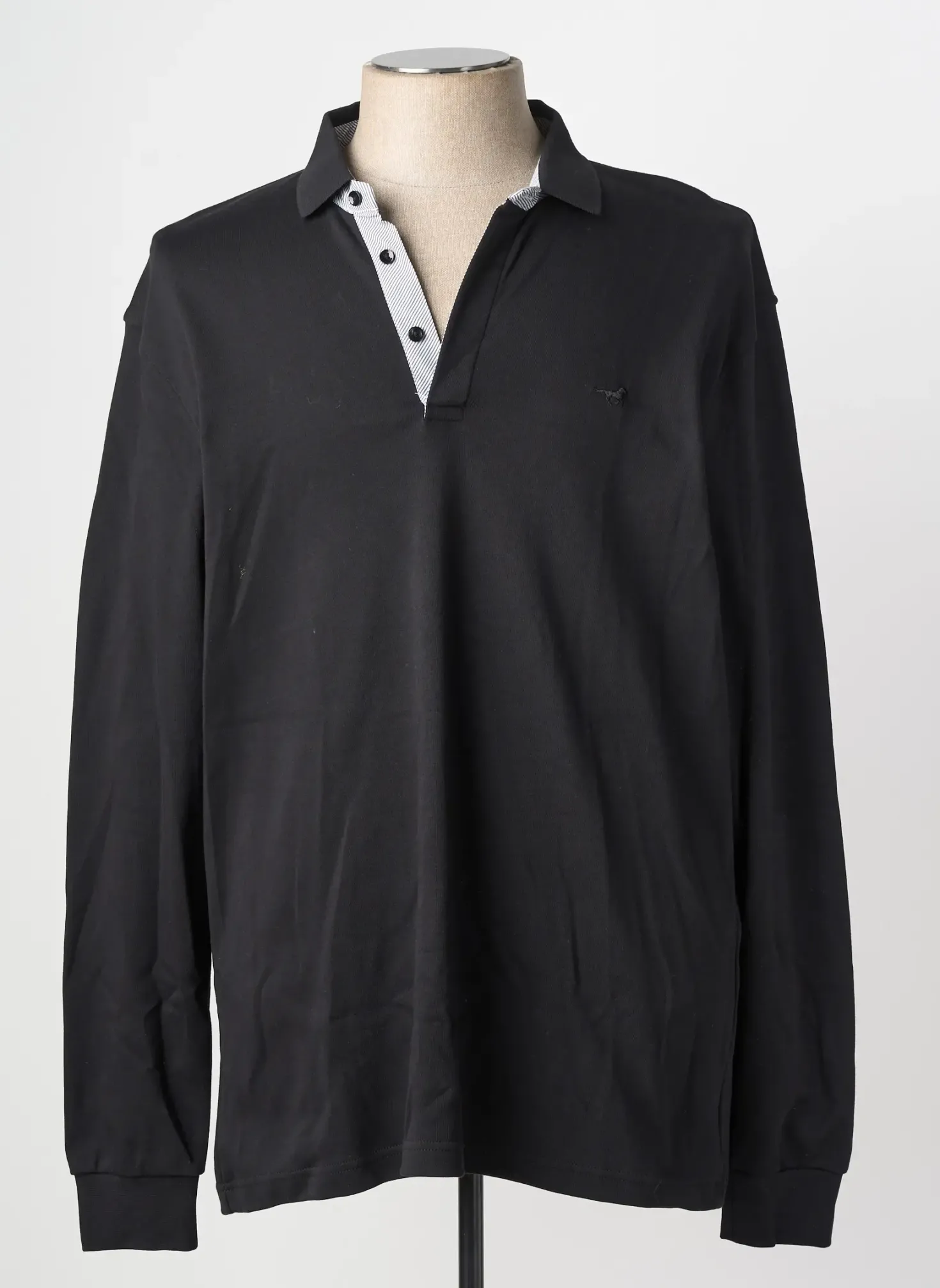 Polo Stil Park Noir Manches Longues
