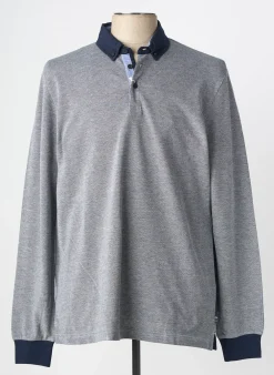 Polo Tbs Bleu Manches Longues