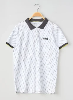 Polo Teddy Smith Blanc Manches Courtes