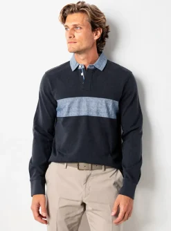 Polo White Stuff Bleu Manches Longues