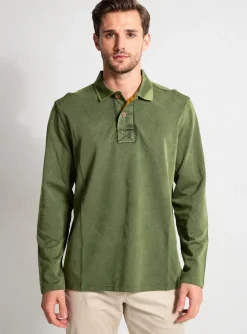 Polo White Stuff Vert Manches Longues