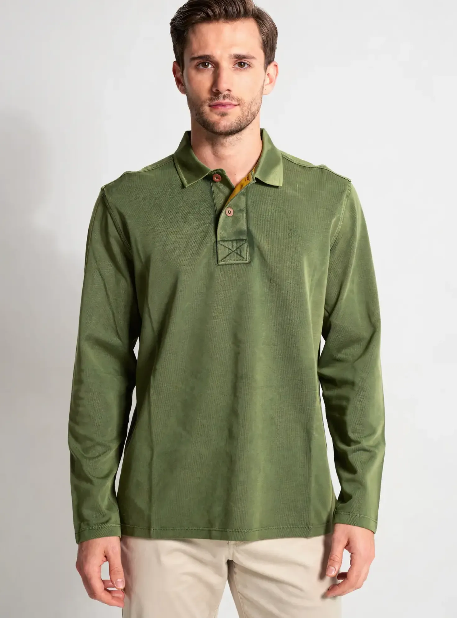 Polo White Stuff Vert Manches Longues