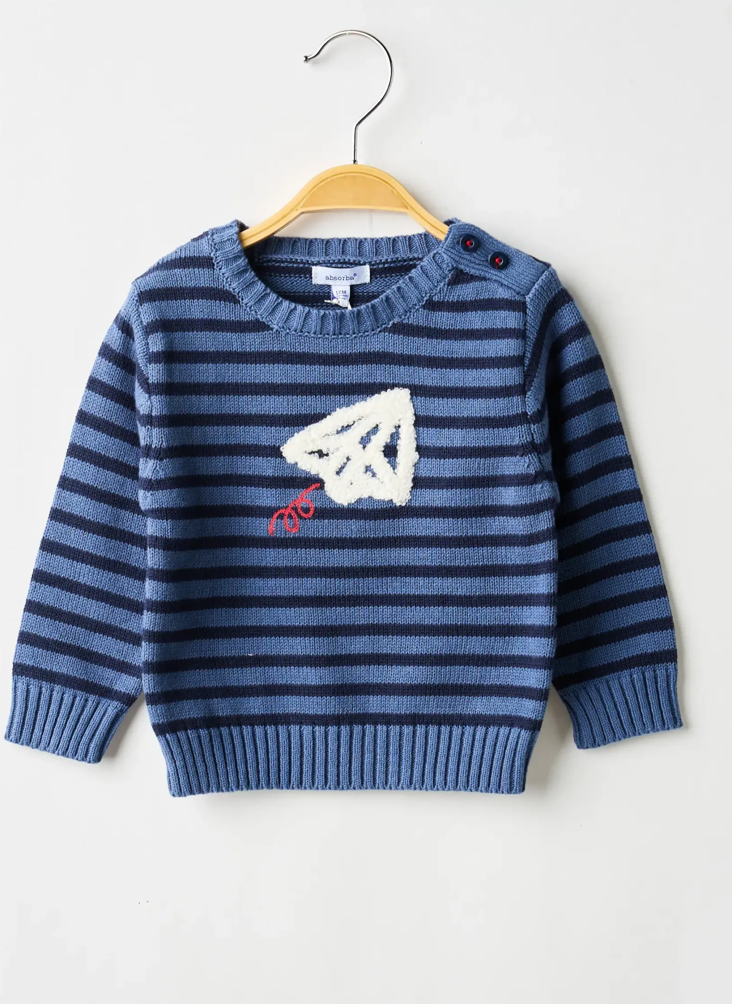 Pull Absorba Bleu Manches Longues