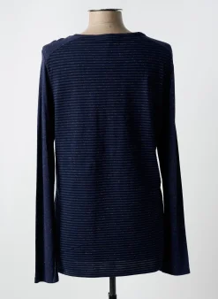 Pull Armor Lux Bleu Manches Longues