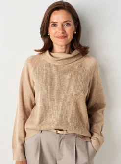Pull Barbara Lebek Beige Manches Longues