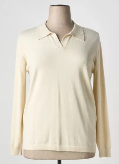 Pull Barbara Lebek Beige Manches Longues