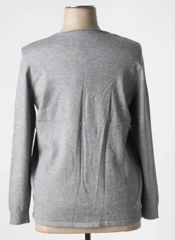 Pull Barbara Lebek Gris Manches Longues