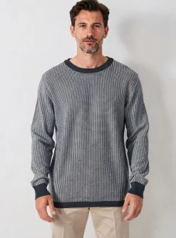 Pull Bask In The Sun Bleu Manches Longues