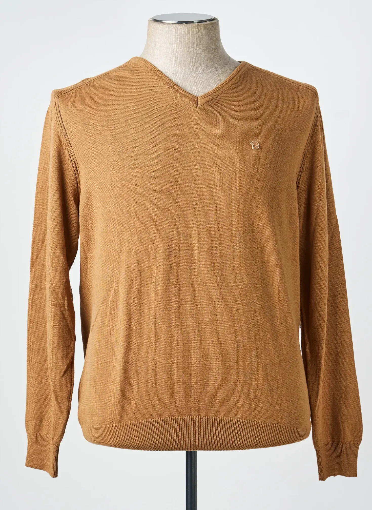 Pull Benson & Cherry Marron Manches Longues