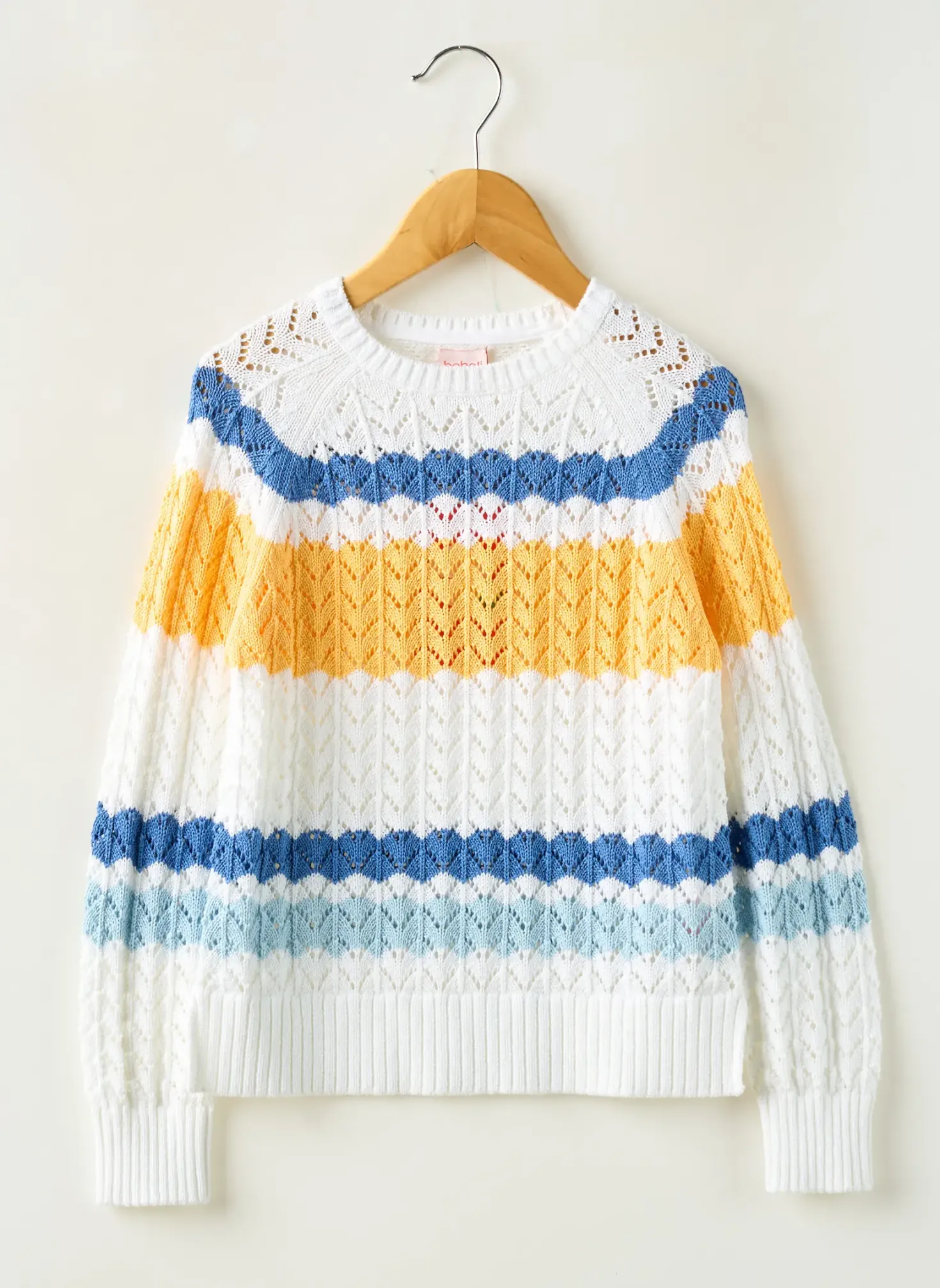 Pull Boboli Blanc Manches Longues