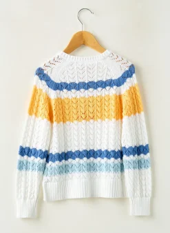Pull Boboli Blanc Manches Longues