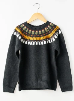 Pull Boboli Gris Manches Longues