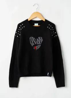 Pull Boboli Noir Manches Longues