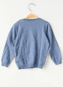 Pull Bout'chou Bleu Manches Longues