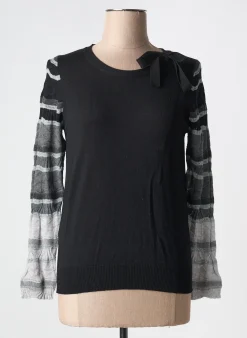 Pull Bramante Noir Manches Longues