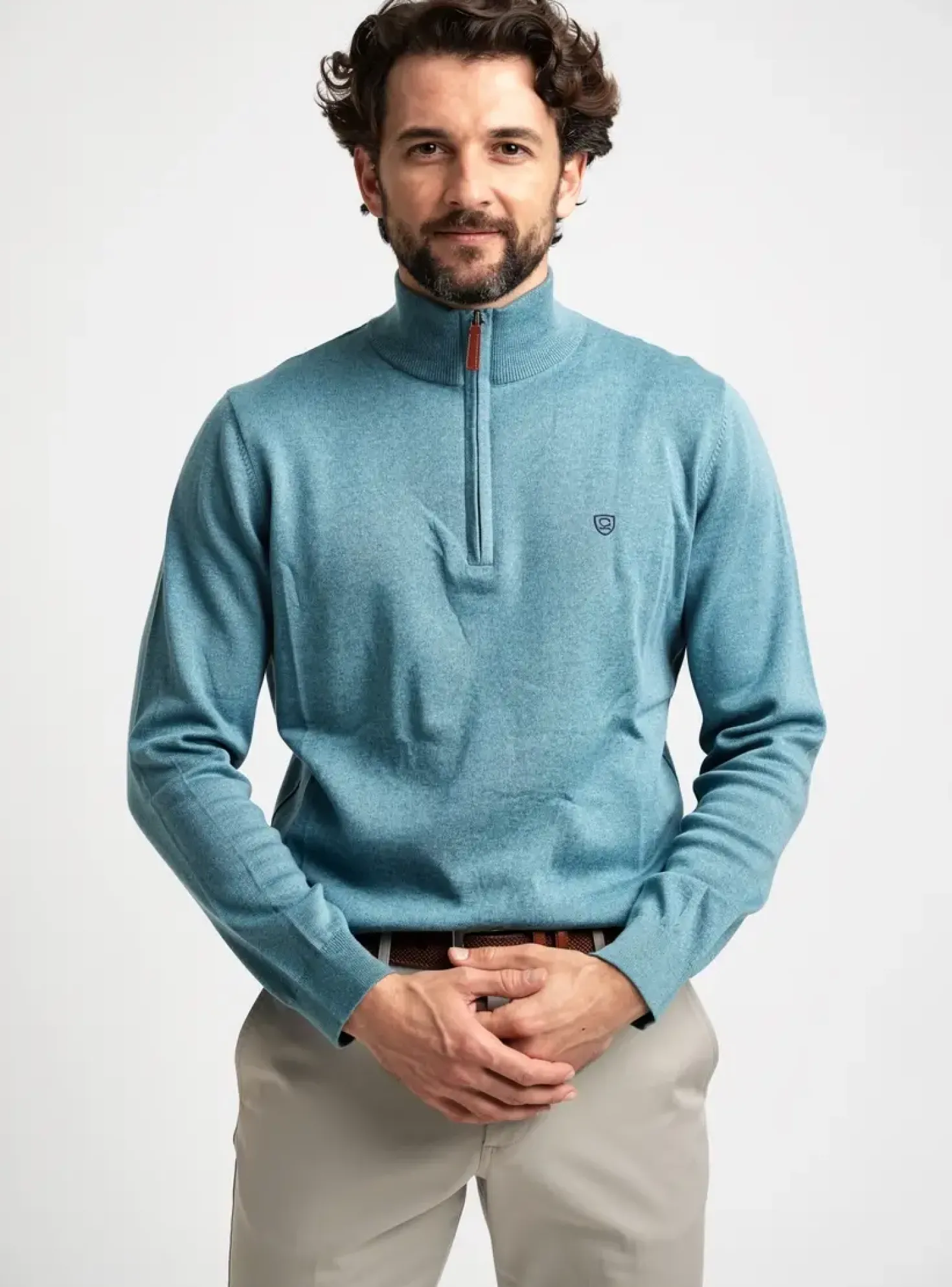 Pull Cambridge Vert Manches Longues