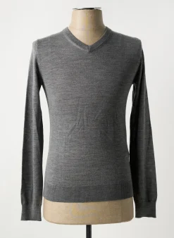 Pull Celio Gris Manches Longues