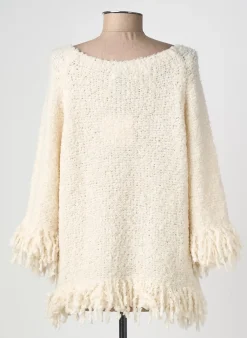 Pull Civico 1 Beige Manches Longues
