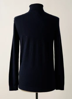 Pull Col Roulé Esprit Bleu Manches Longues