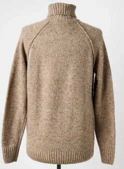Pull Col Roulé Garcia Beige