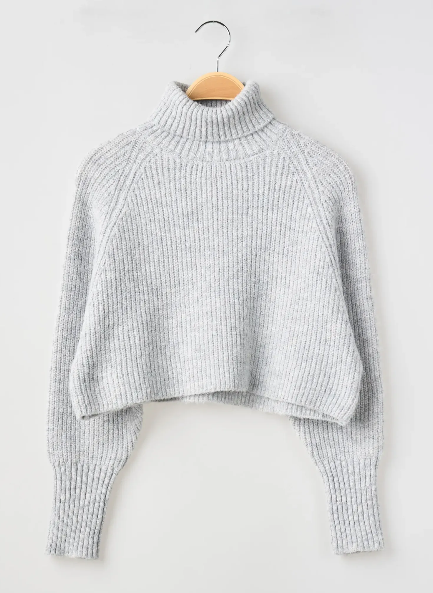 Pull Col Roulé Le Temps Des Cerises Gris Manches Longues