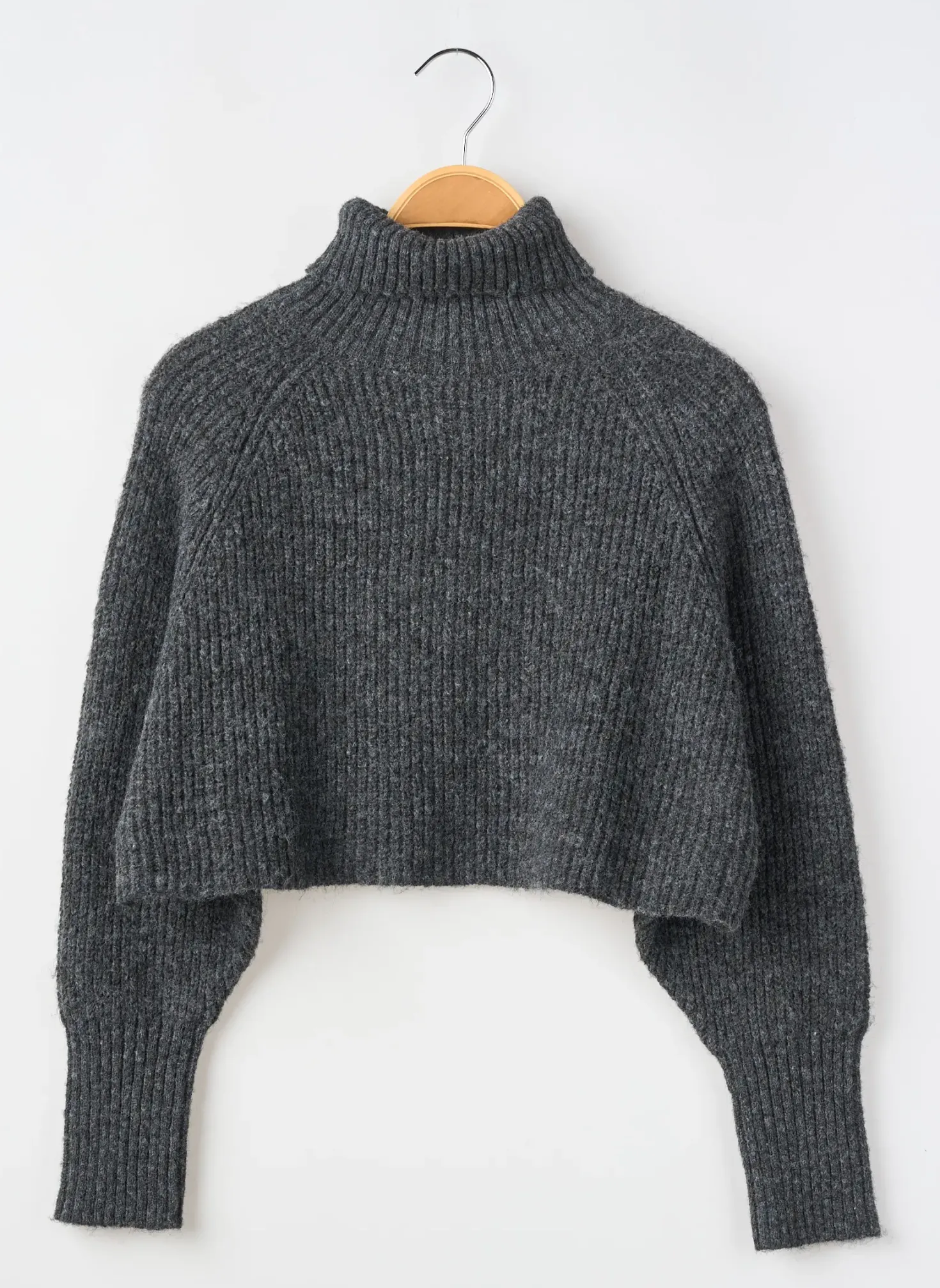 Pull Col Roulé Le Temps Des Cerises Gris Manches Longues