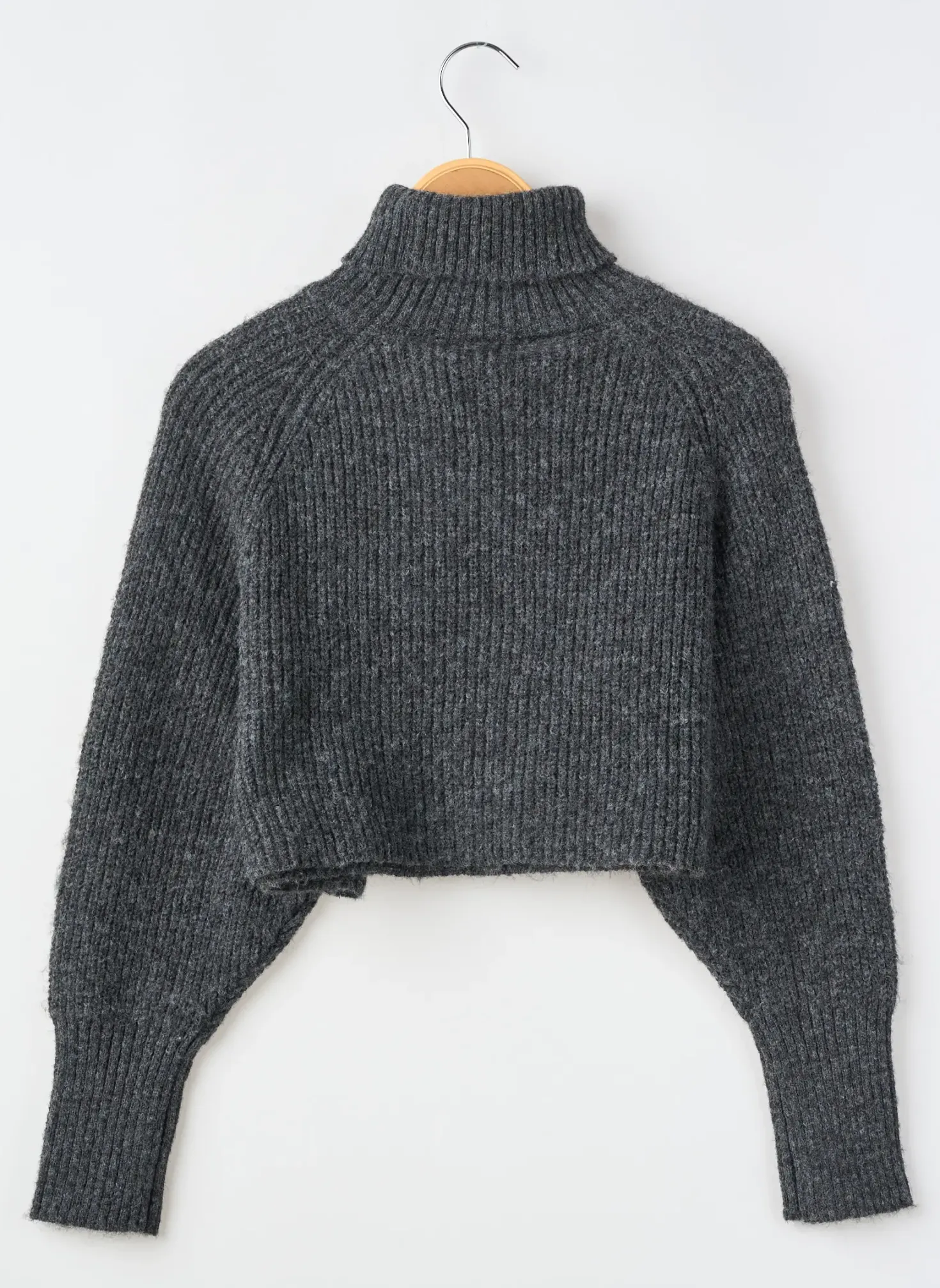Pull Col Roulé Le Temps Des Cerises Gris Manches Longues