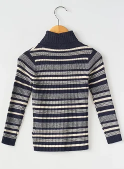 Pull Col Roulé Mayoral Bleu Manches Longues