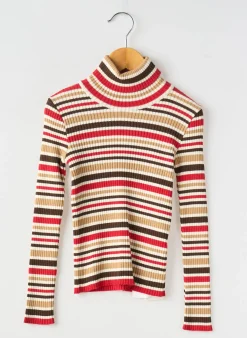 Pull Col Roulé Mayoral Rouge Manches Longues