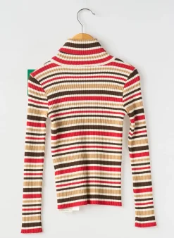 Pull Col Roulé Mayoral Rouge Manches Longues