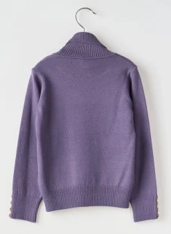 Pull Col Roulé Mayoral Violet Manches Longues
